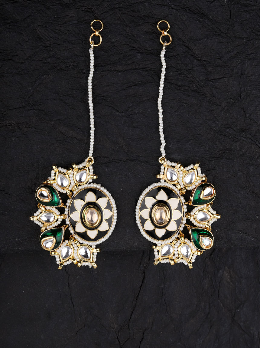 Bohemian Black Palace Drop Earrings - Vinty Jewelry